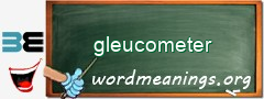 WordMeaning blackboard for gleucometer